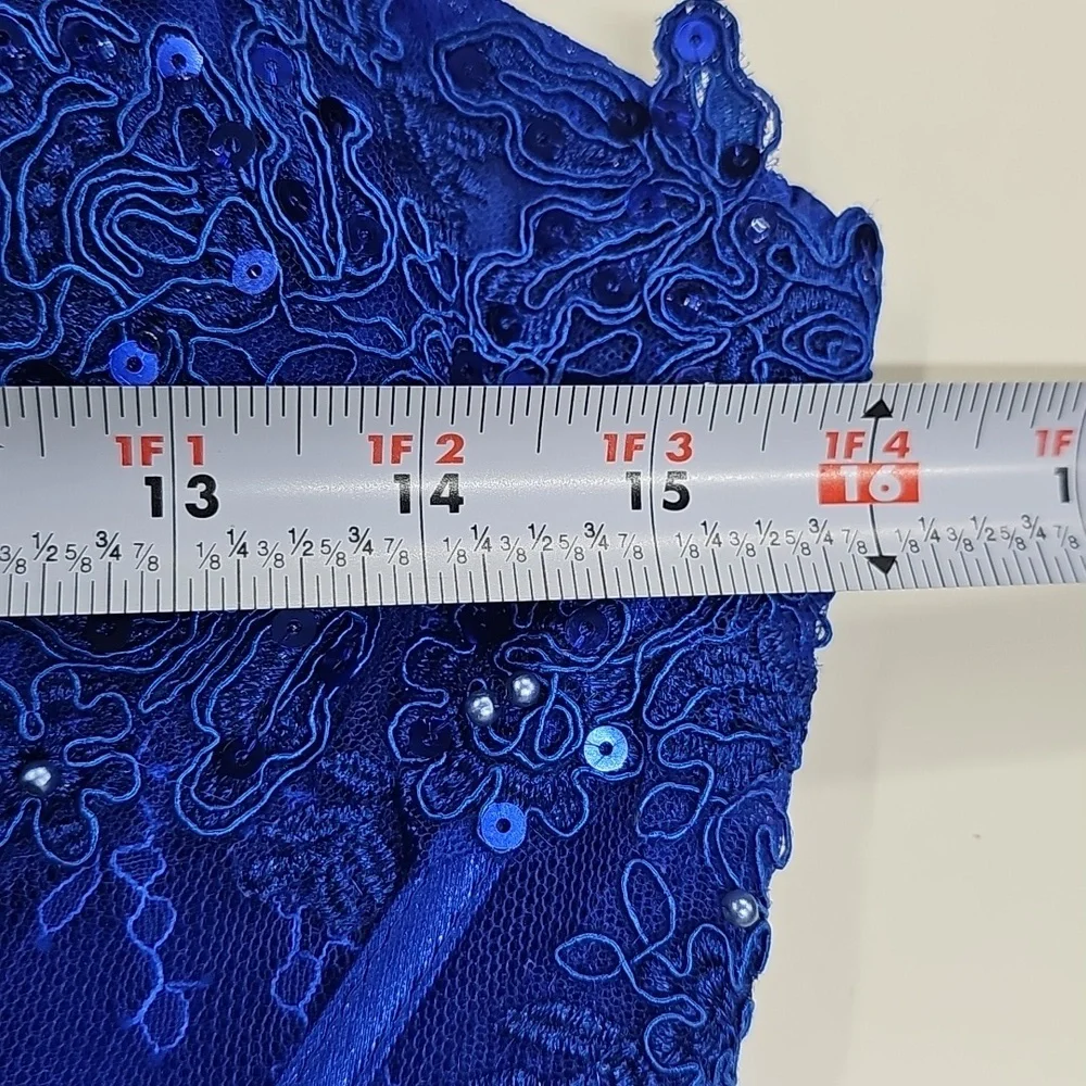 Bella Divine Corset Dress, Cobalt Blue, Size 10, Prom Dress / HOCO - Picture 6 of 14